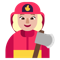 Woman Firefighter- Medium-Light Skin Tone emoji on Microsoft